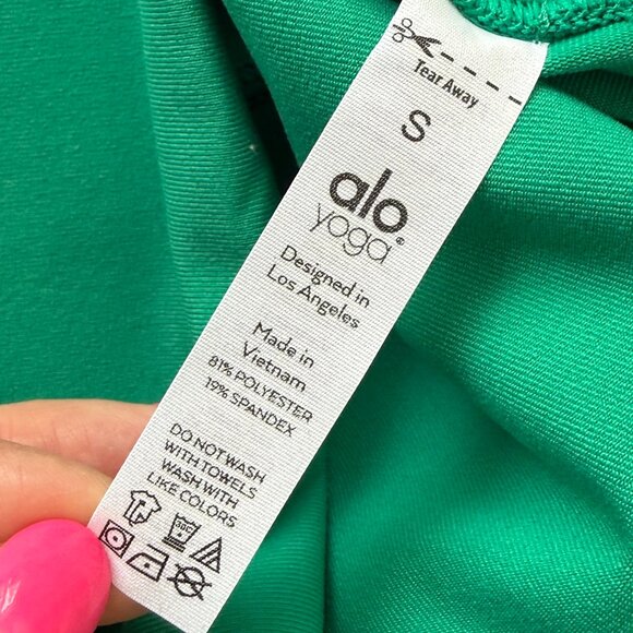 ALO 7/8 High Waist Airbrush Legging in Green Emerald - Size Small - Picture 6 of 9